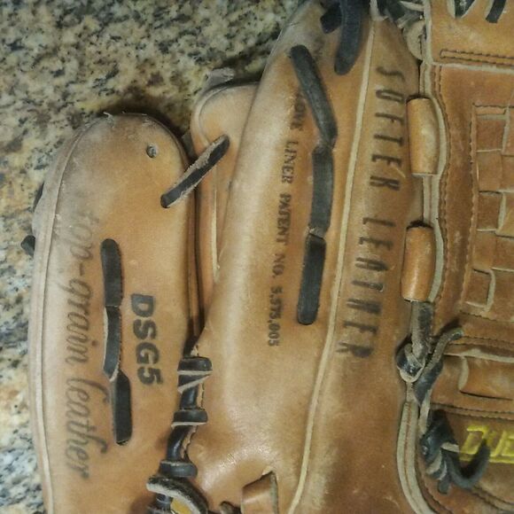 Rare Dudley Baseball Softball Spalding DSG5 12.5" Leather Left Hand Throw Glove - Picture 12 of 12